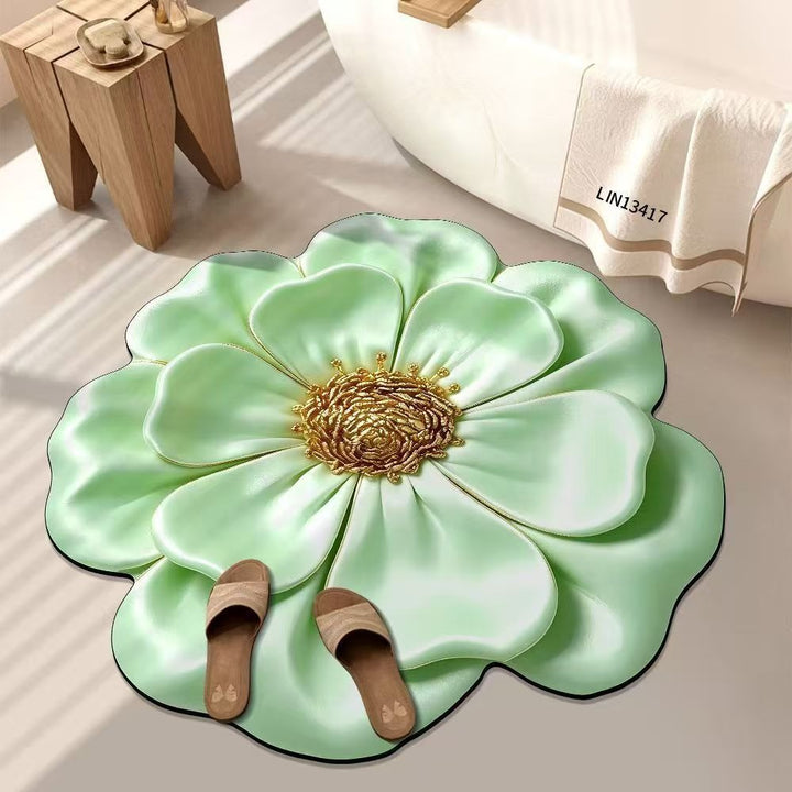 Nordic 3 DLight Luxury Floral Floor Mat Door Mat Non Slip Foot Mat