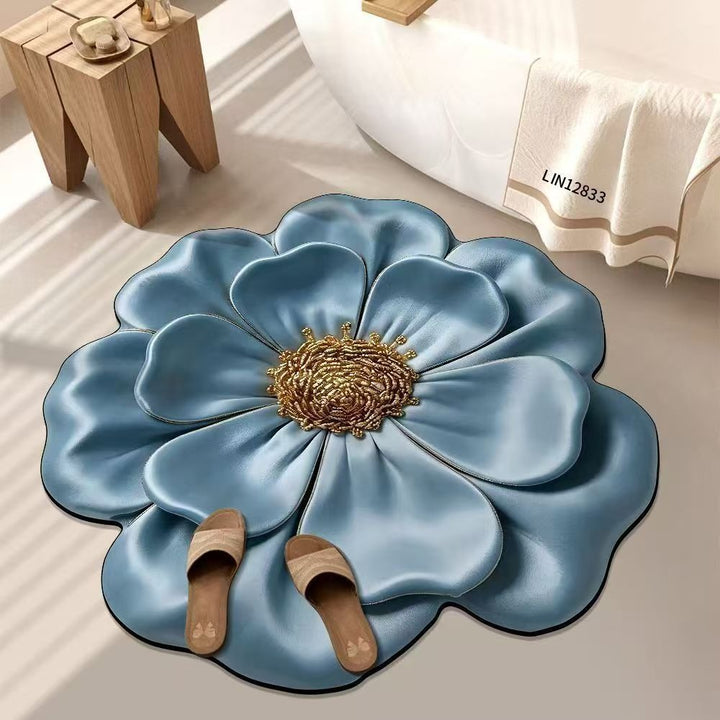 Nordic 3 DLight Luxury Floral Floor Mat Door Mat Non Slip Foot Mat