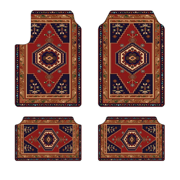 temu Car Foot Mat 4 Piece Set Home Stain Resistant Floor Mat Entryway Entryway Door Mat