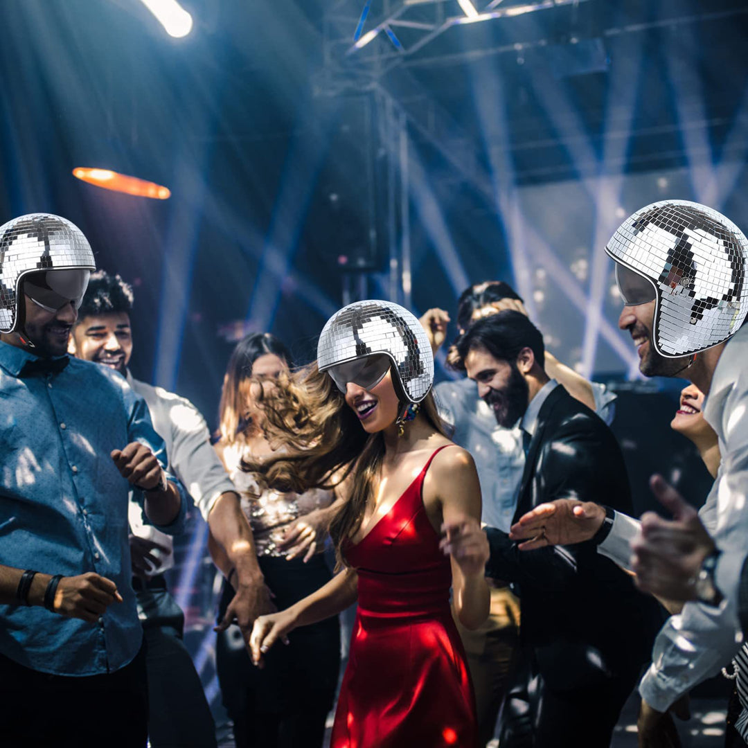 Disco ball Helmet with Retractable