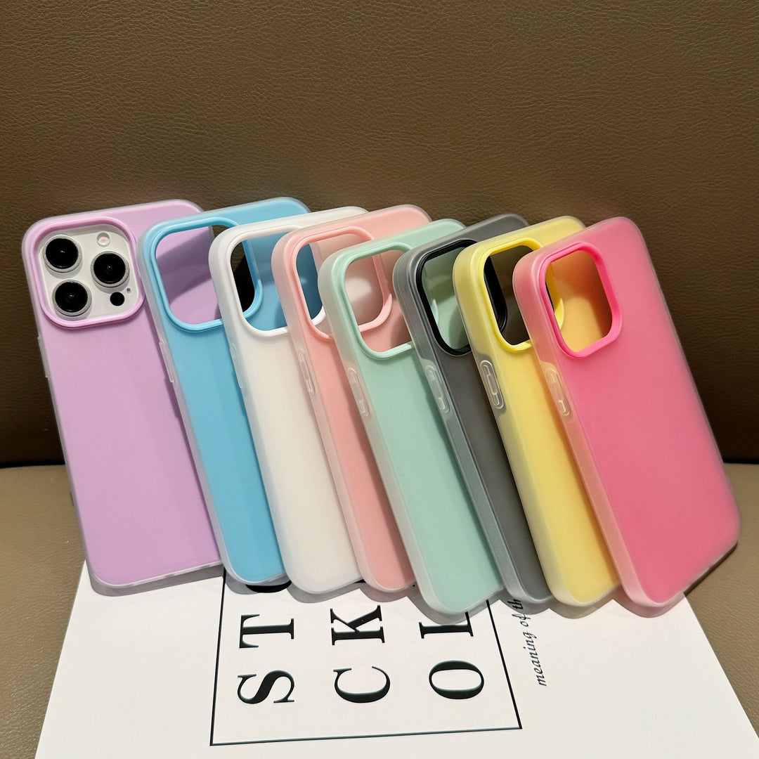 For iPhone17 Phone Case 2-in-1 New Jelly Precision Protective Case 16 PROSolid Color Shockproof