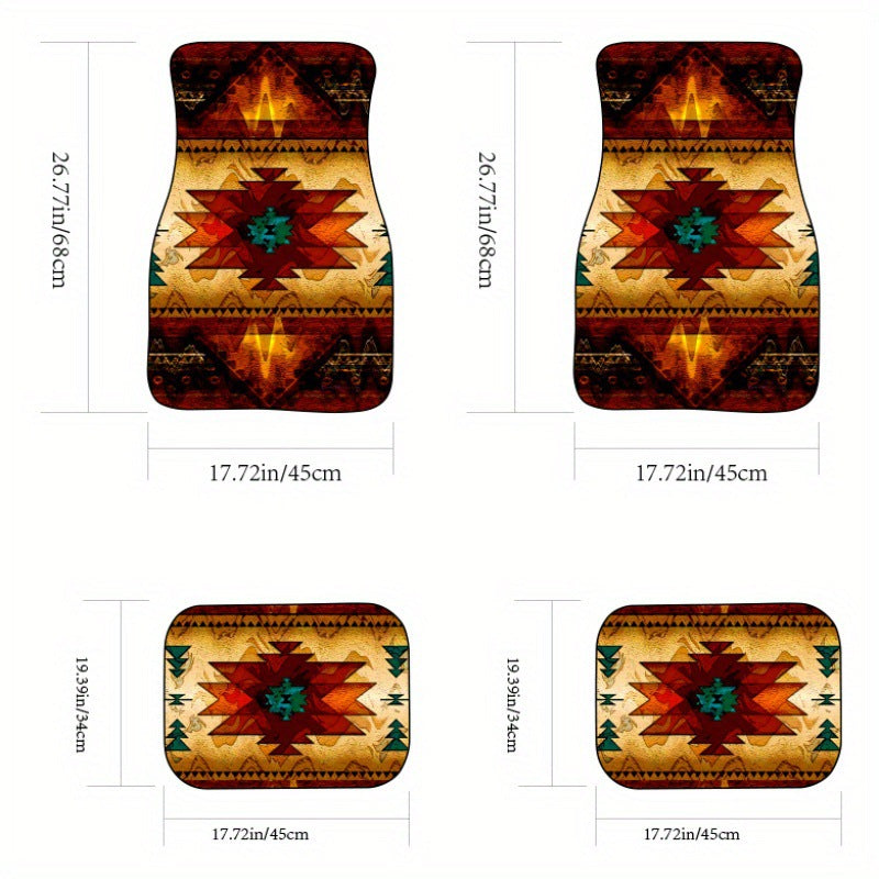 Vintage Car Foot Mat Carpet 4 Piece Set Stain Resistant Floor Mat TEMUFoot Mat Wholesale