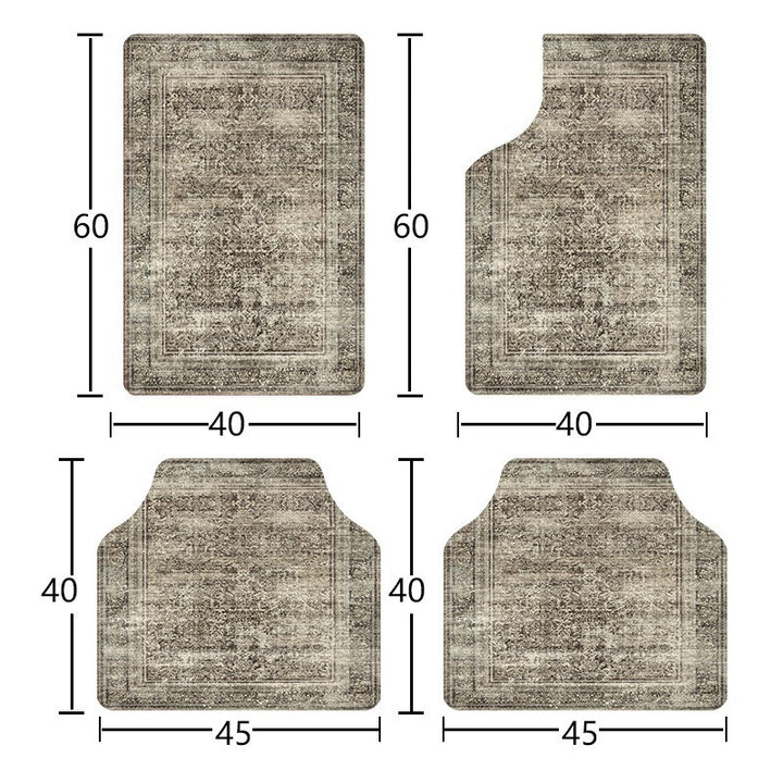 temu Car Foot Mat Vintage Entryway Stain Resistant Durable Floor Mat