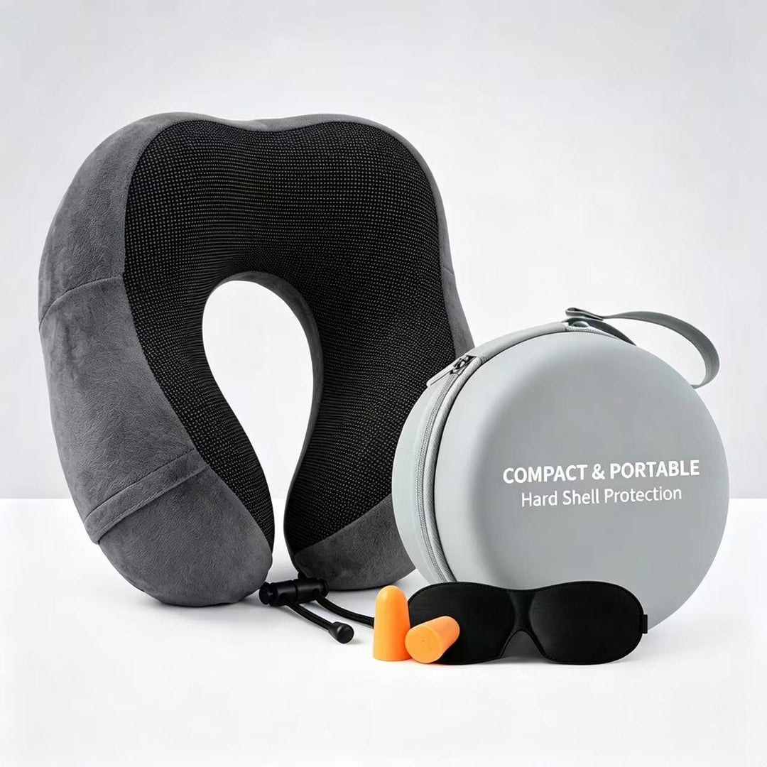 U Memory Foam Neck Pillow Travel Neck Pillow Portable U
