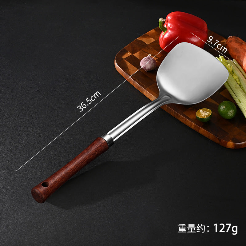 304不锈钢锅铲家用木柄用具耐高温漏勺铲子厨具套装汤勺厨房用具