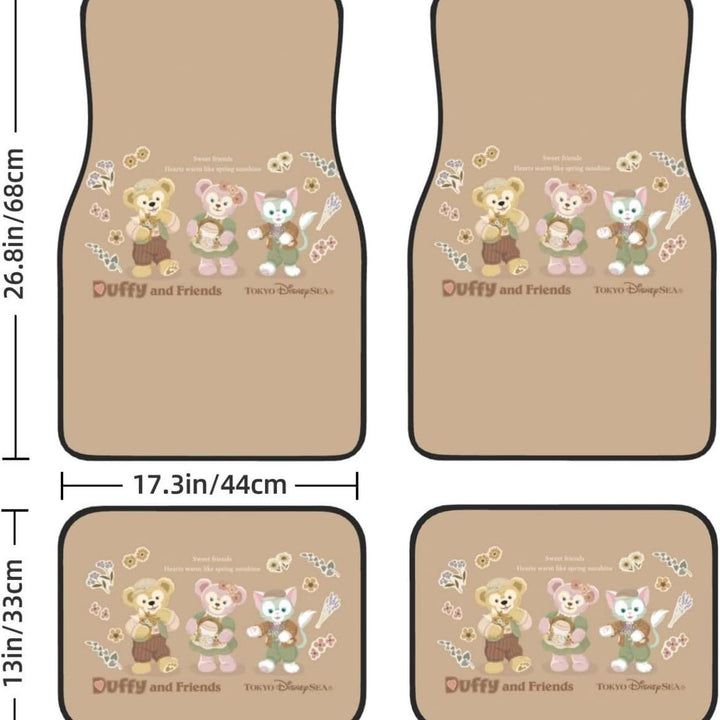 Vintage Car Foot Mat Carpet 4 Piece Set Stain Resistant Floor Mat TEMUFoot Mat Wholesale