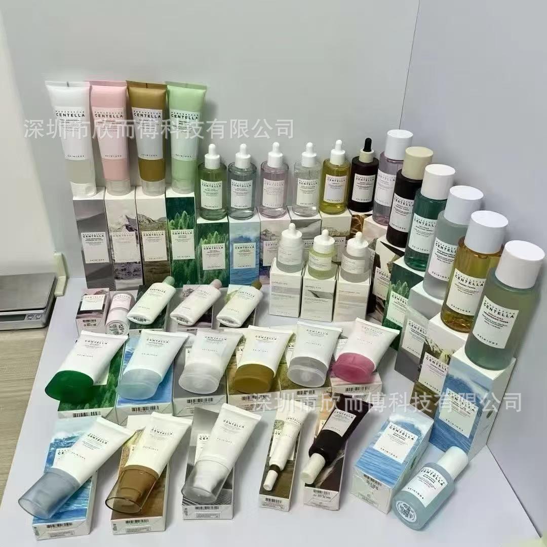 跨境SKIN1004积雪草安瓶精华面霜洗面奶小粉棒理肤天使组合套装