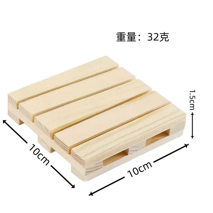 迷你托盘茶杯垫简约长方形木制餐厅咖啡垫实木隔热垫餐饮木质水杯