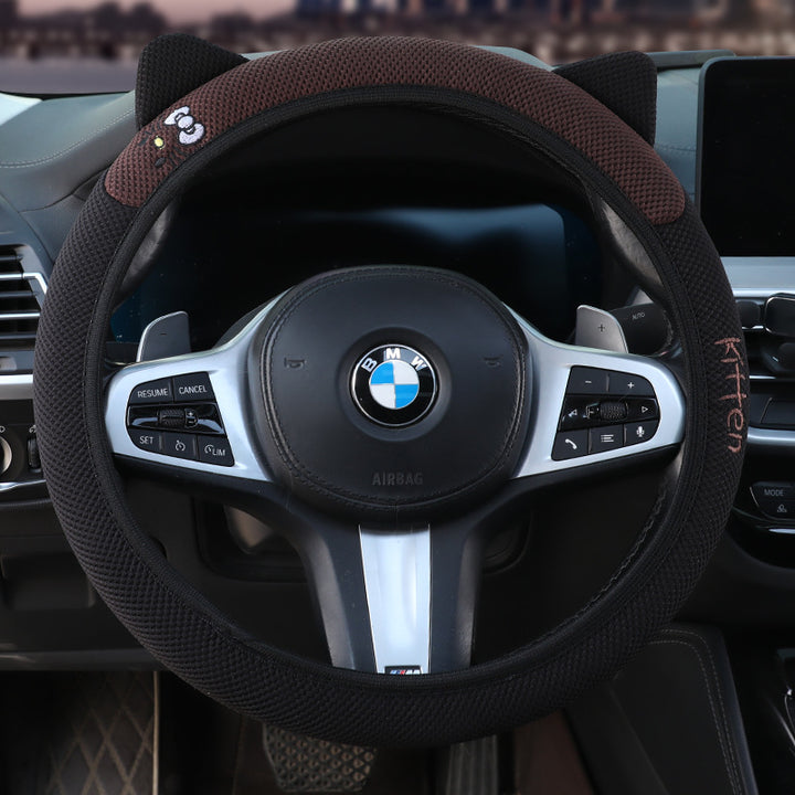 Grip Cover All Season Universal Cat Steering Wheel Cover Non Slip Moisture Wicking Breathable Drop Shipping