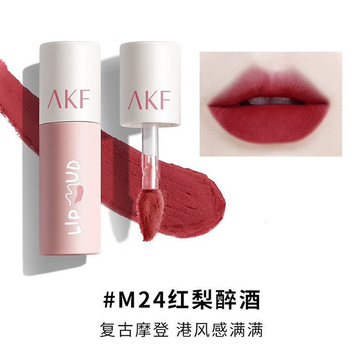 AKF唇泥口红女唇釉送女朋友不易掉色不易沾杯雾面哑光平价学生akf