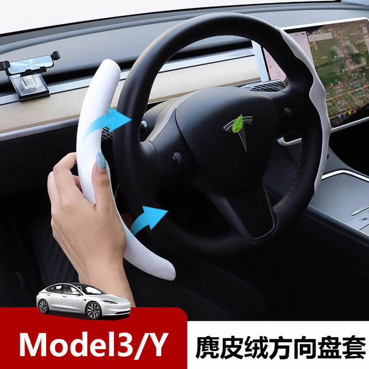 Compatible Model Y 3 Steering Wheel Cover Steering Wheel Cover All Season Universal