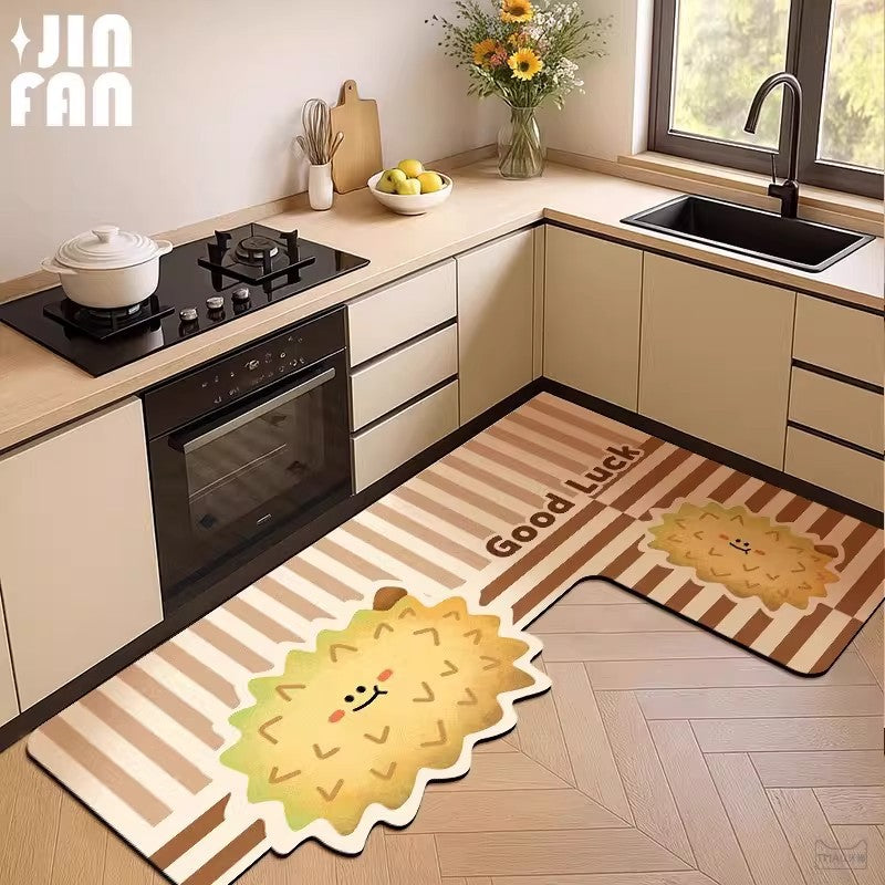 Fruit L Kitchen Non Slip Floor Mat