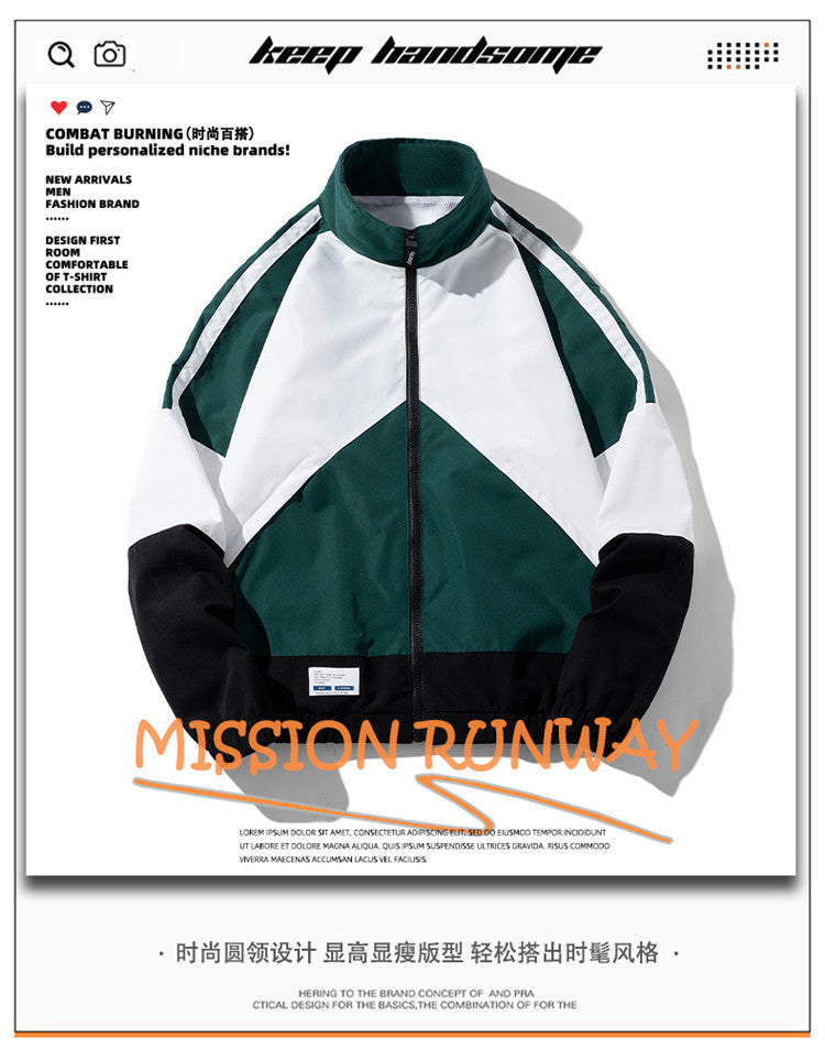 Spring New Men's Sports Casual Jacket Youth Top Versatile