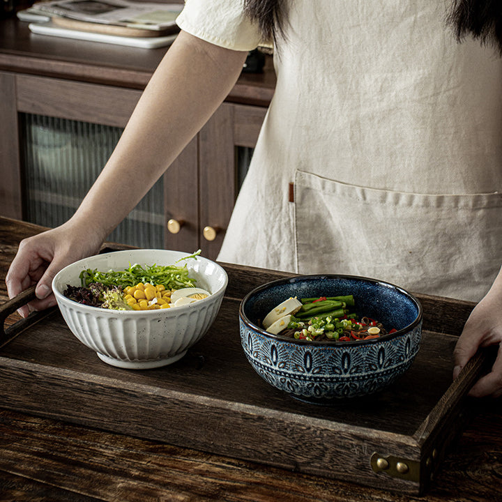 Vintage Bowl Japanese Style Ceramic Bowl Bowl Home Bowl Bowl Tableware Light Luxury Premium Design Bowl Bowl