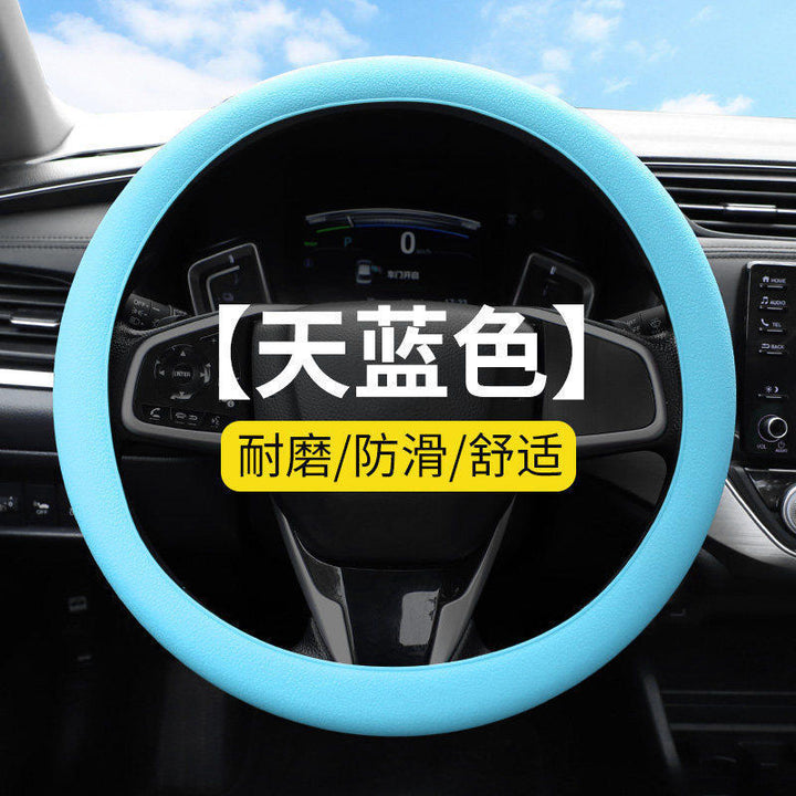 Car Summer Thin Steering Wheel Cover Non Slip Silicone Silicone All Season Universal Grip Cover Unisex Soft