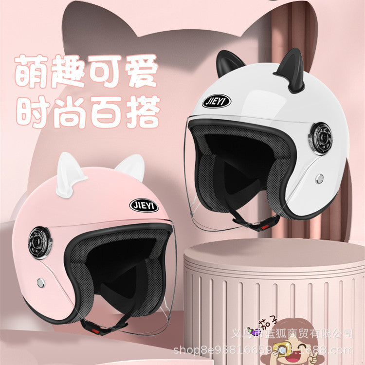 【跨境外贸】头盔电动车摩托车安全帽 四季通用保暖防寒 男女款