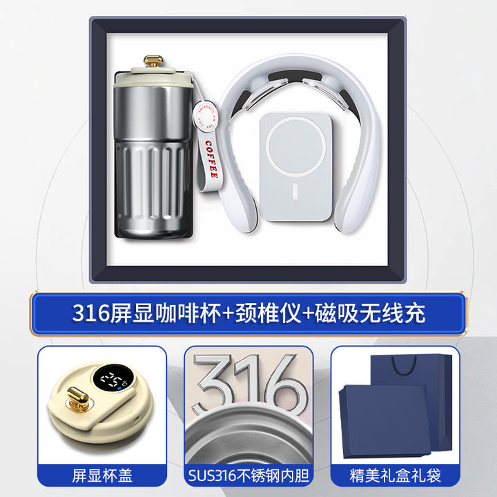 商务礼品套装咖啡杯颈椎仪礼盒活动创意礼品定制LOGO伴手礼送客户