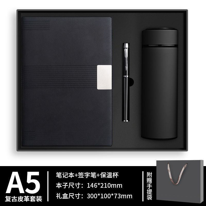 笔记本套装定制a5商务高档保温杯礼盒办公用高颜值文具简约记事本