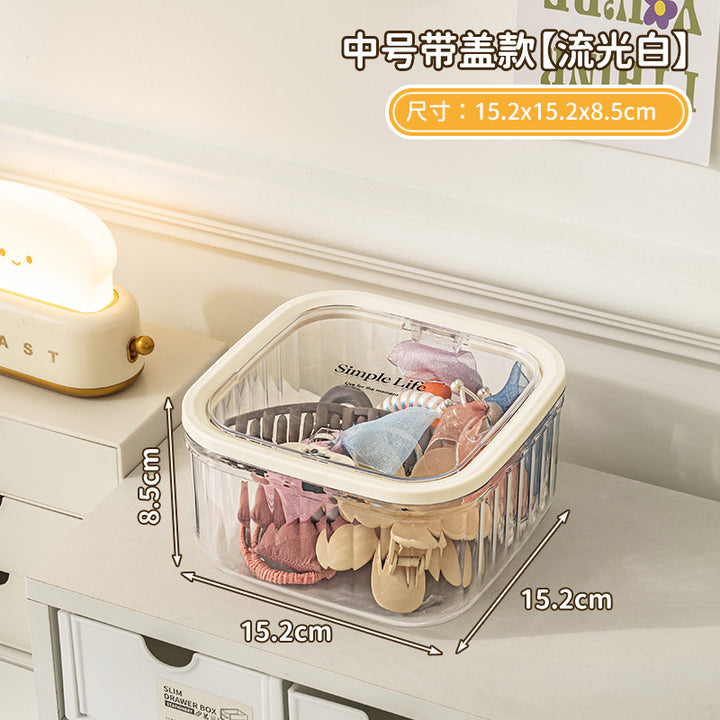 儿童发饰收纳盒小女孩头绳皮筋饰品盒发夹发卡头饰大容量首饰盒子