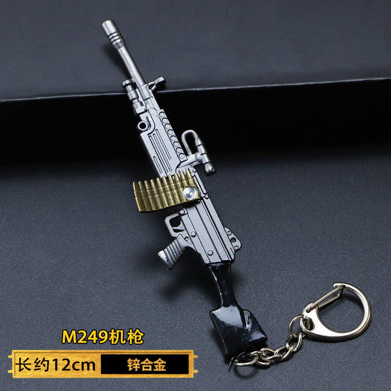 吃鸡和平绝地精英枪械M416合金武器模型周边98K玩具挂件钥匙扣