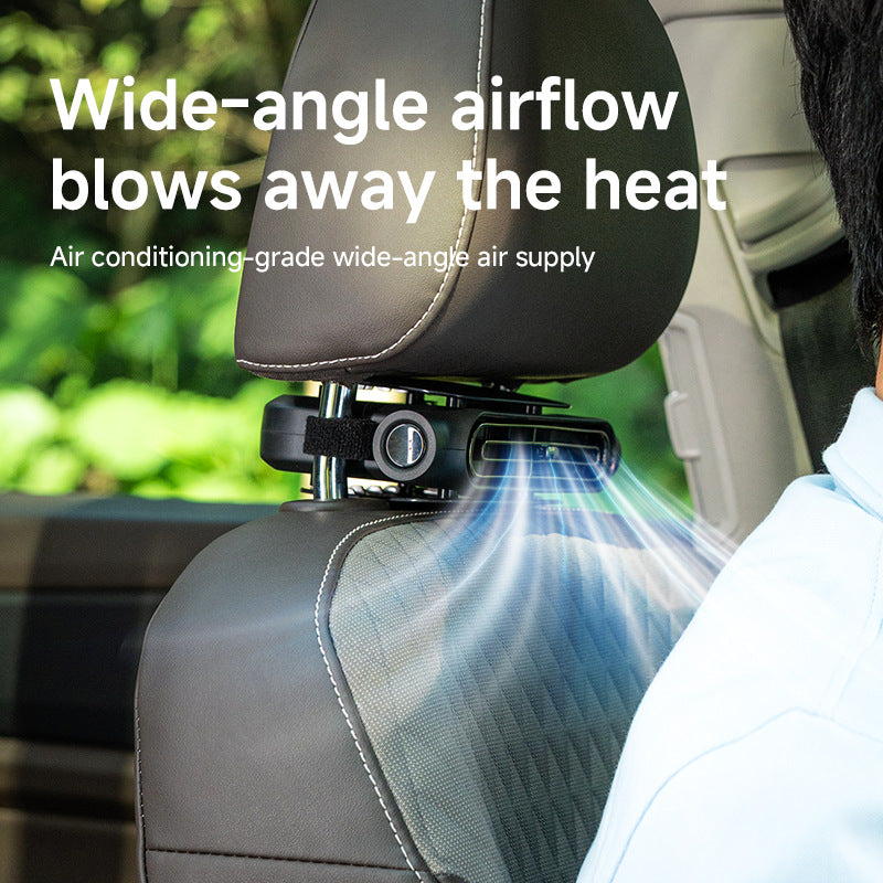 2026 Creative Car Seat Fan – High Wind USB Car Fan for Dashboard & Seat