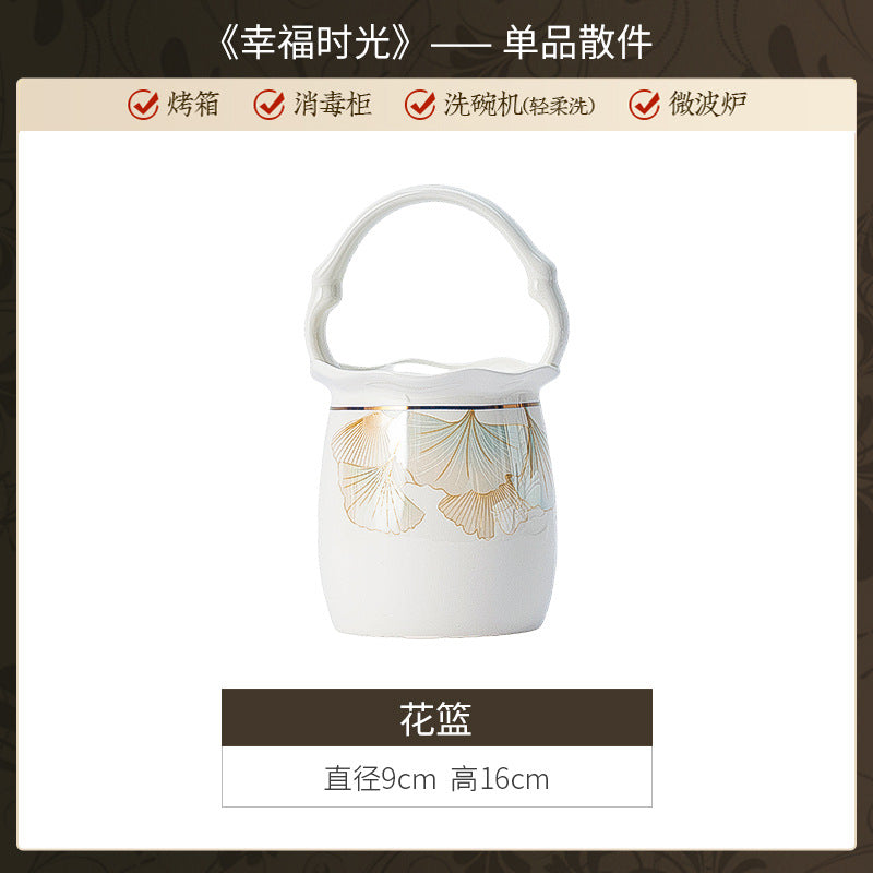 景德镇陶瓷定制礼品礼盒餐具套装新中式家用碗碟碗筷套装饭碗面碗