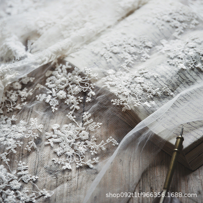 网纱蕾丝绣花布婚纱连衣裙面料lace Fabric for wedding dresses