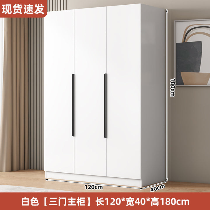 衣柜家用卧室型实木质儿童衣橱工厂直销简易组装出租房用经济柜子