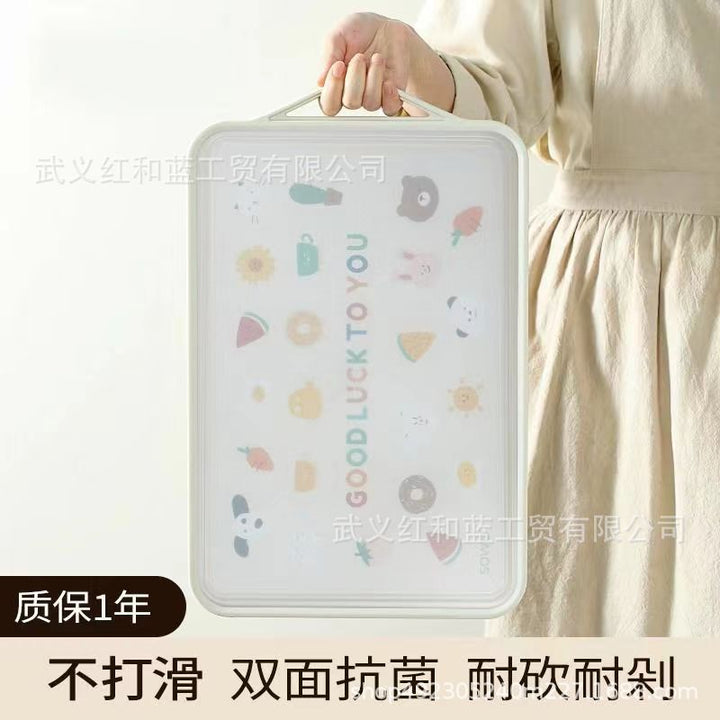 菜板家用食品级抗菌防霉砧板双面粘板厨房不锈钢切菜板水果刀案板