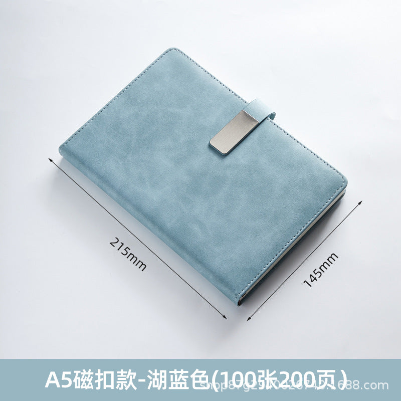 笔记本定制logo带扣学习办公商务文具本子会议记录本订制记事本子