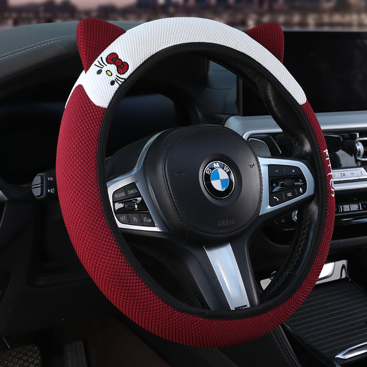Grip Cover All Season Universal Cat Steering Wheel Cover Non Slip Moisture Wicking Breathable Drop Shipping