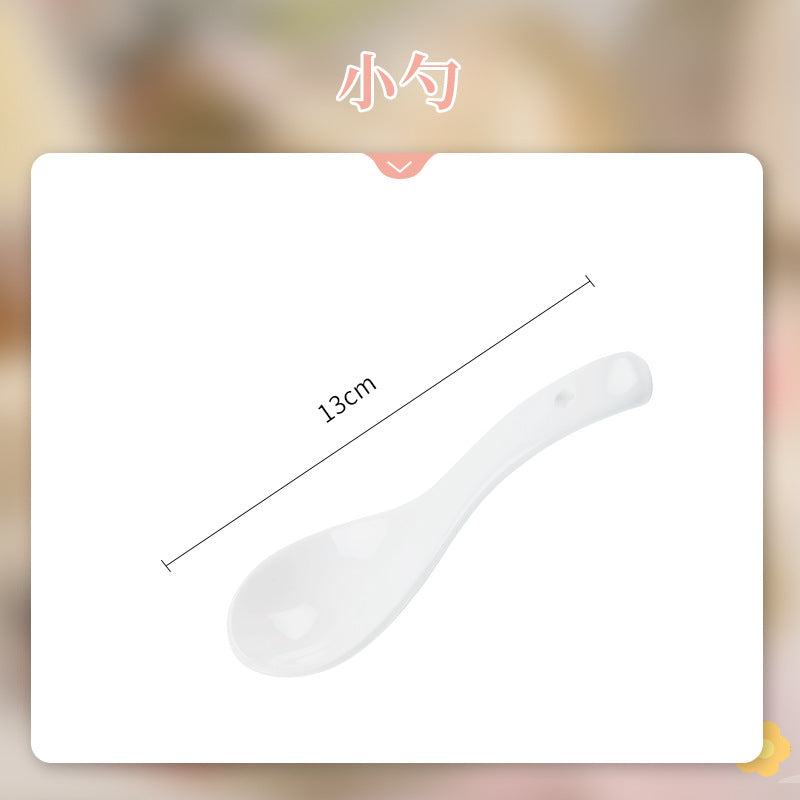 康陌（KANGMO）奶油风陶瓷碗碟套装家用花卉图案餐具乔迁结婚礼物