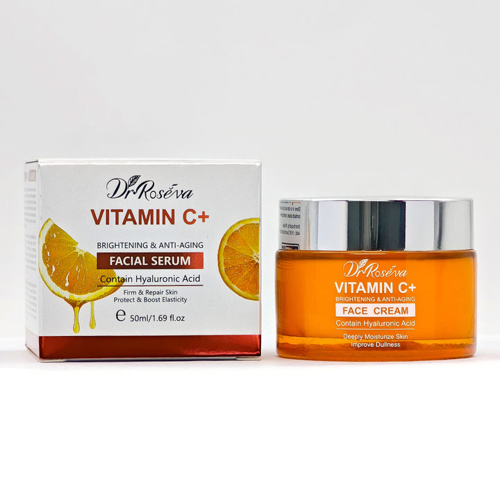 跨境维生素c面霜补水保湿素颜霜护肤品亚马逊爆款vitamin c cream