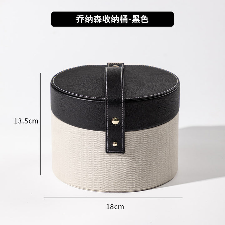 手提遥控器收纳盒高级创意客厅茶几桌面分类整理盒皮质玄关收纳盒