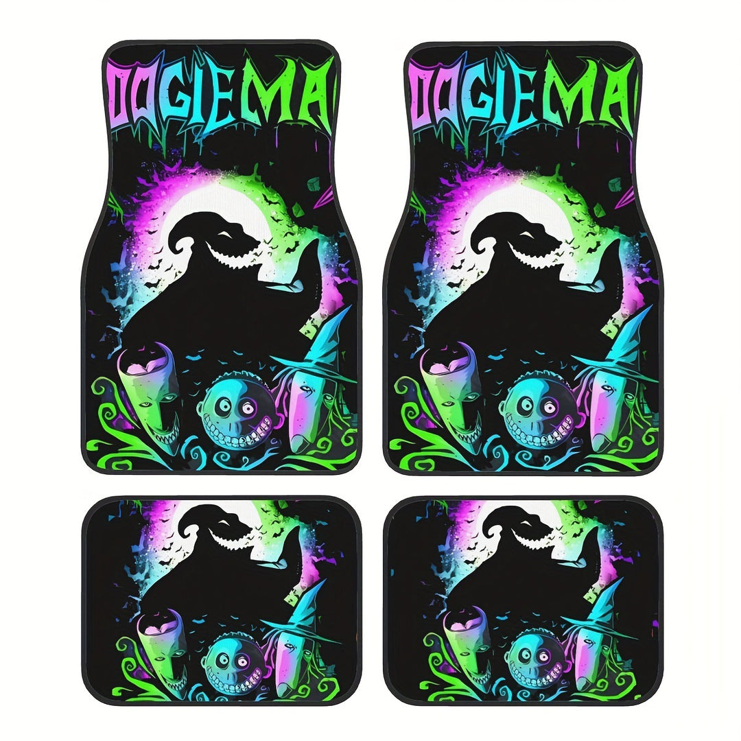 TEMUVintage Nordic Car Foot Mat Carpet 4 Piece Set Stain Resistant Floor Mat TEMUFoot Mat Wholesale