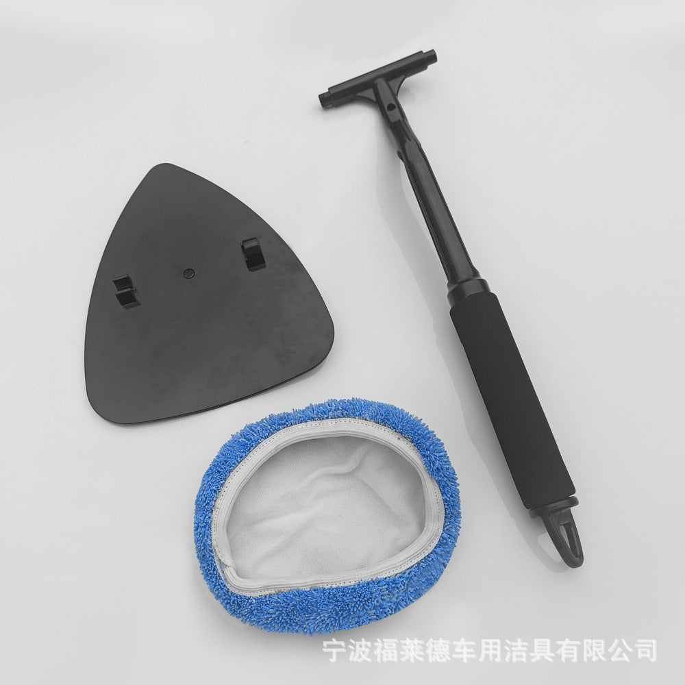 跨境汽车清洁三角窗刮小辫子洗车清洁工具挡风玻璃除雾刷窗刮批发