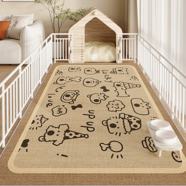 Small Dogpvc Pet Cat Dog Special Home Floor Mat