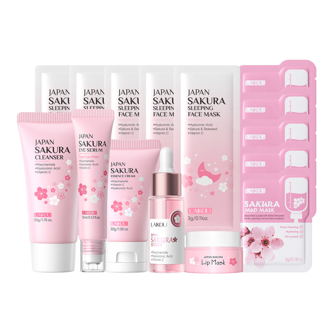 LAIKOU Cherry Blossom Skincare Set Set Face Full Set Hydrating Factory