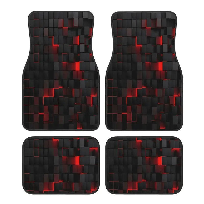 TEMUVintage Nordic Car Foot Mat Carpet 4 Piece Set Stain Resistant Floor Mat TEMUFoot Mat Wholesale