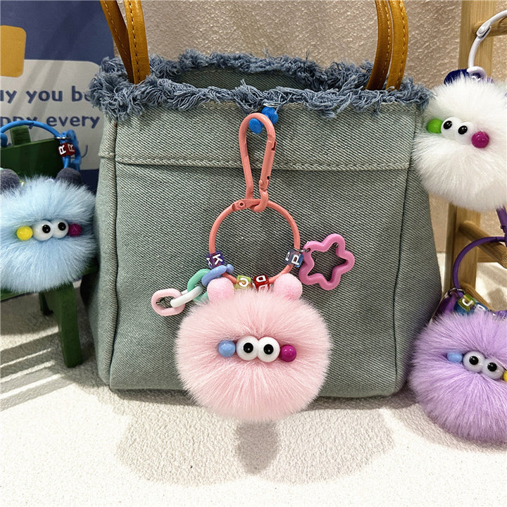 Cute Keychain Creative Plush Doll Hanging Student Plush Toy Gift