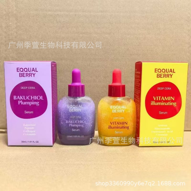 跨境现货EQQUAL BERRY补骨脂酚丰盈维他命精华液泥膜洗面奶面霜