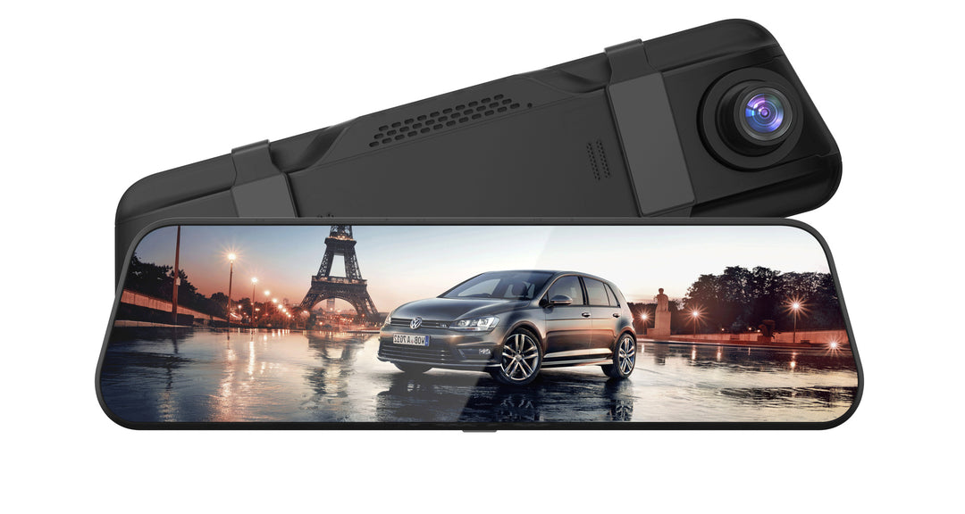 10 Inch Full Screen Touch Dash Cam – HD Night Vision Dual Recording Rear View Mirror