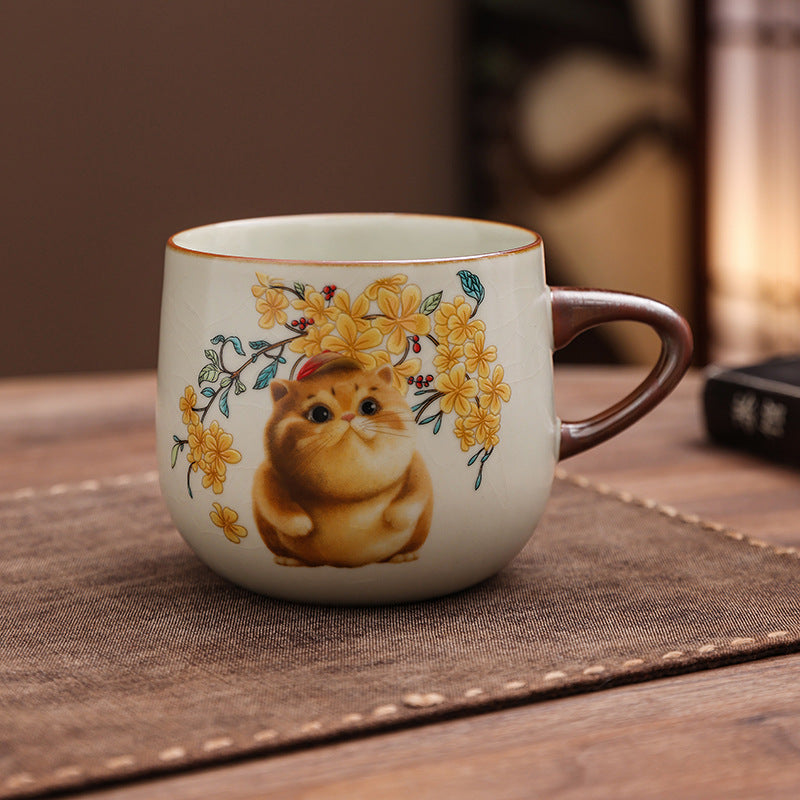 轻奢骨瓷马克杯套装礼盒装高颜值伴手礼高级感水杯茶杯