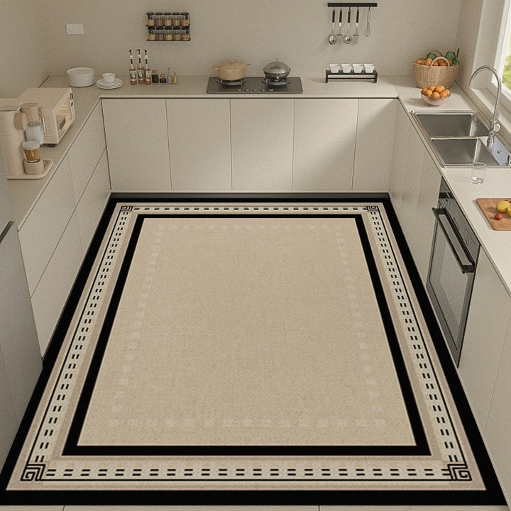 Light Luxury Premium Feel Floor Mat Home Kitchen Non Slip Foot Mat Entryway Stain Resistant Door Mat
