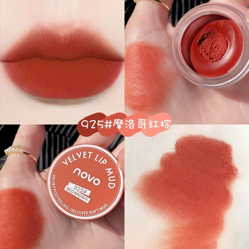 NOVOJelly Lip Mud Lip Gloss Matte Brightening Lipstick