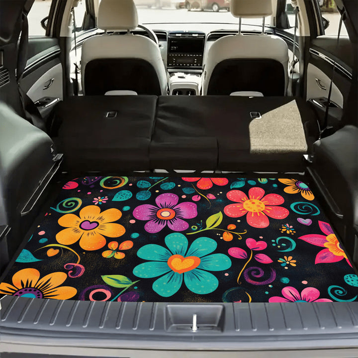 Flower Car Stain Resistant Durable All Season Universal Foot Mat Organizer TEMU