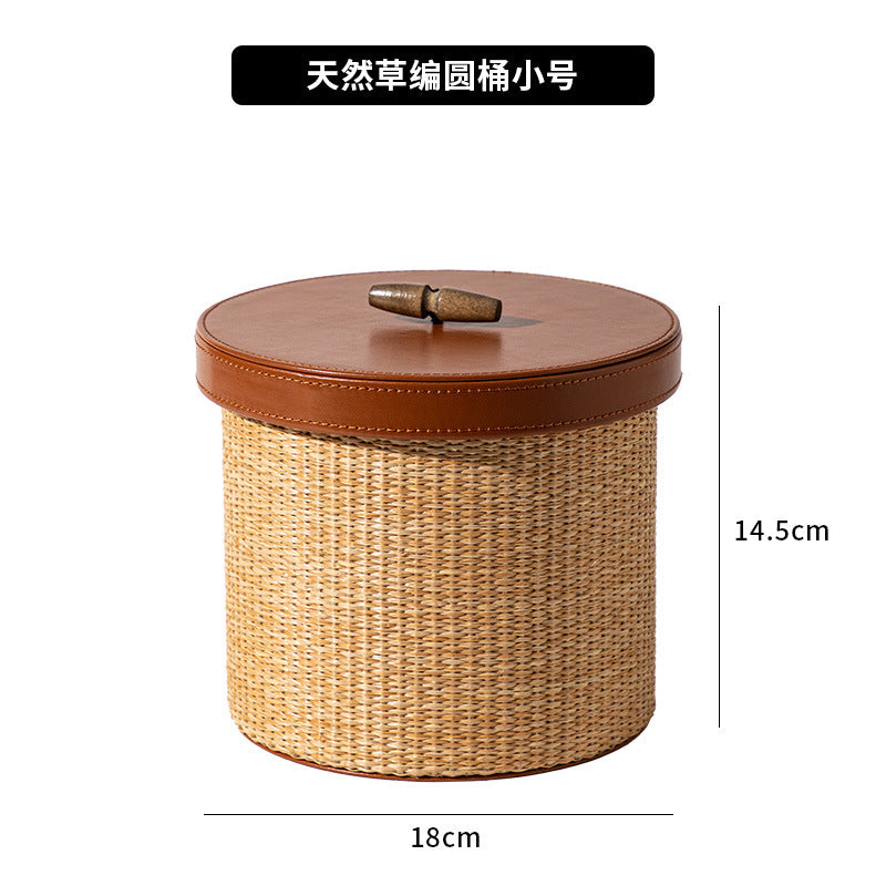 手提遥控器收纳盒高级创意客厅茶几桌面分类整理盒皮质玄关收纳盒