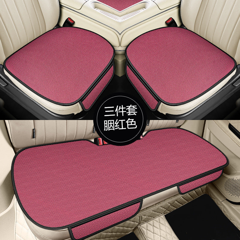 Ice Silk Breathable Car Seat Cushion – 3-Piece Four Season Universal Cool Pad