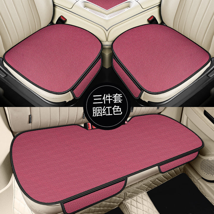 Ice Silk Breathable Car Seat Cushion – 3-Piece Four Season Universal Cool Pad