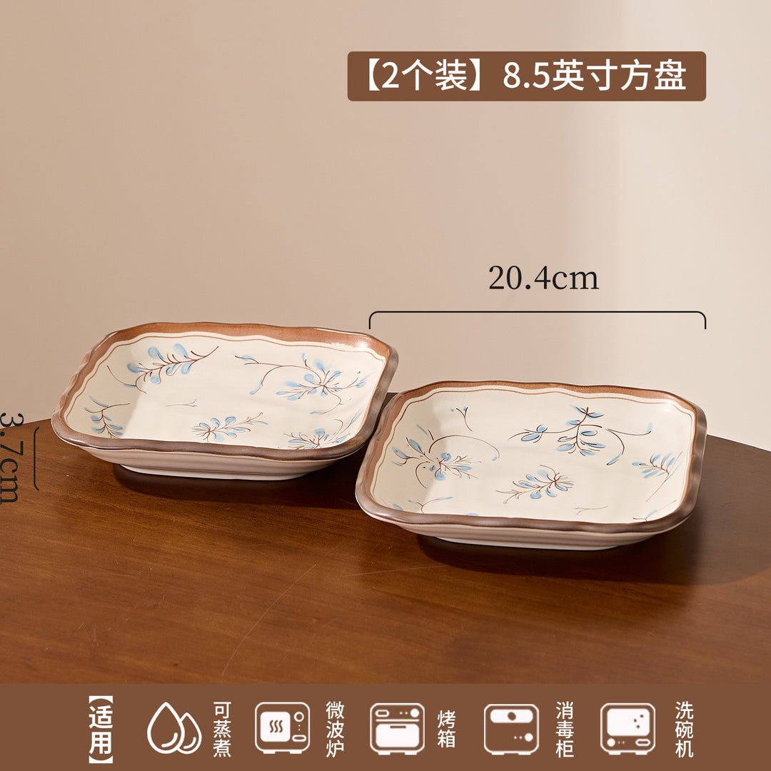 陶瓷日式餐具套装2026新款轻奢高级感盘子碗套装组合家用碗碟套装